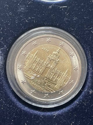 2 Euros Alemania 5 Cecas Diferentes Años