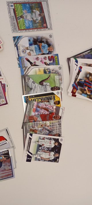 Lote 100 cromos fútbol liga variados