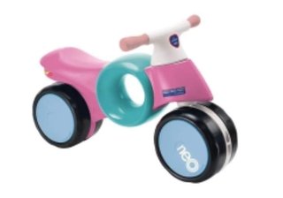 Bicicleta correpasillos rosa y turquesa