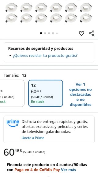 Foco empotrable Sebson
