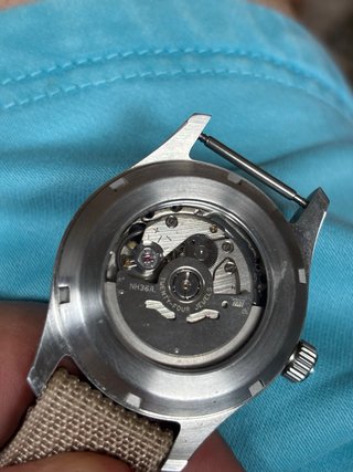Reloj Seiko Militar Automático Beige y verde