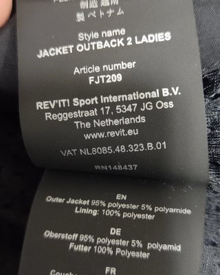 Chaqueta Moto Mujer Rev'it Outback 2 Talla 44