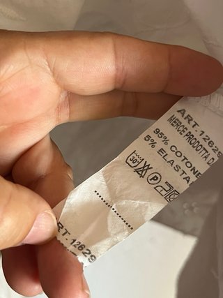 Vestido blanco de algodón