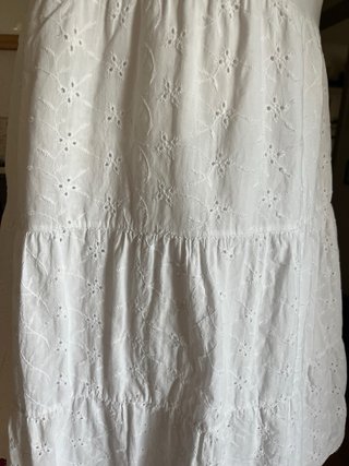Vestido blanco de algodón