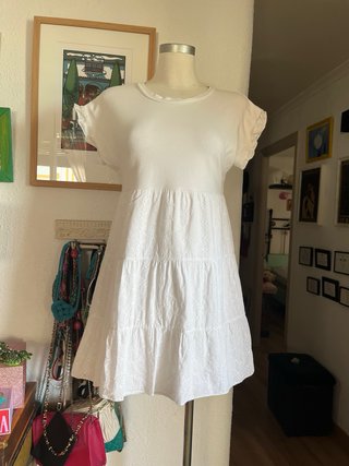 Vestido blanco de algodón