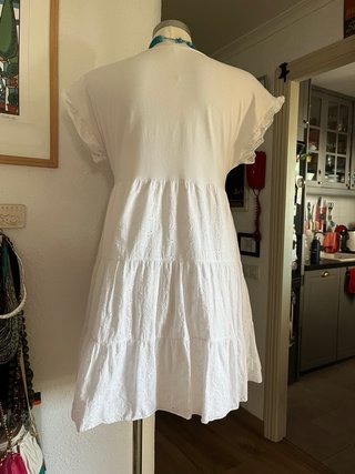 Vestido blanco de algodón
