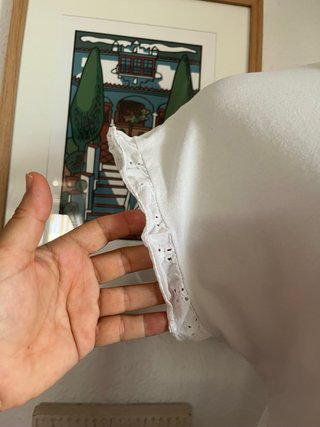 Vestido blanco de algodón