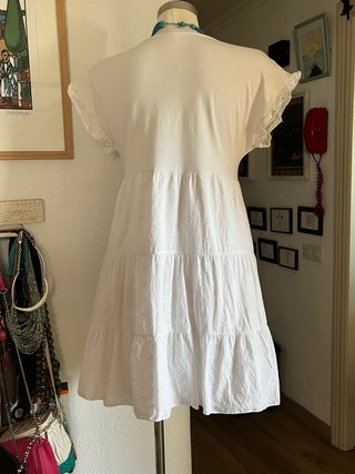Vestido blanco de algodón