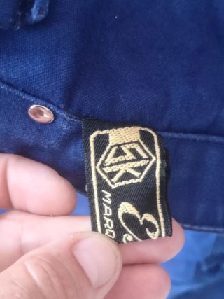 Pantalón 100% Algodón Lavado Azul Eléctrico