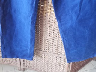 Pantalón 100% Algodón Lavado Azul Eléctrico