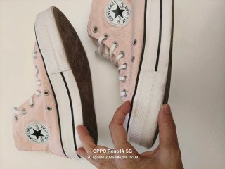 Converse All Star Lift Platform Rosa tg 37.5