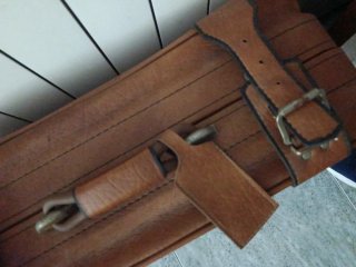 Maleta de viaje vintage cuero