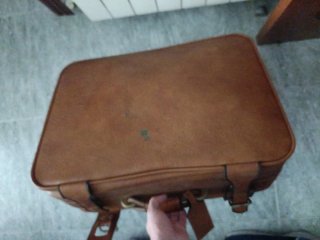 Maleta de viaje vintage cuero