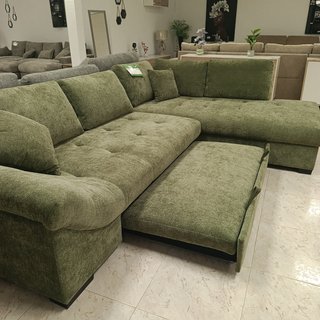 Sofá Cama Chaise Longue 295cm Verde