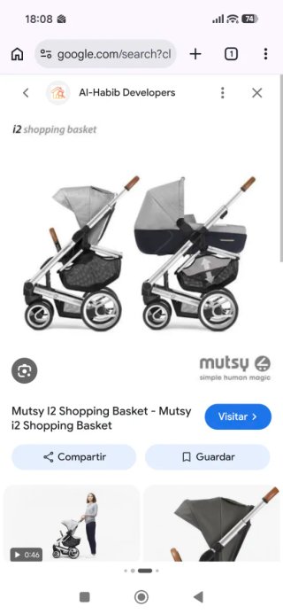 Mutsy i2 shopping basket cesta para almacenamiento