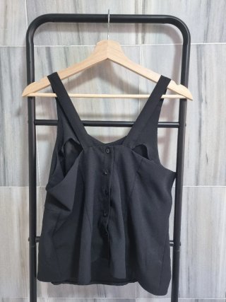 Camisa sastre tirantes negra