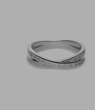Anillo Plata Italiana 925 con Piedra Rosa