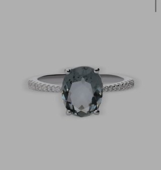 Anillo Plata Italiana 925 con Piedra Rosa