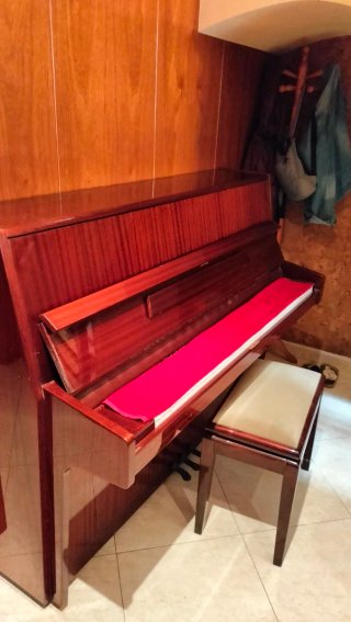 Piano Vertical Madera Pulida
