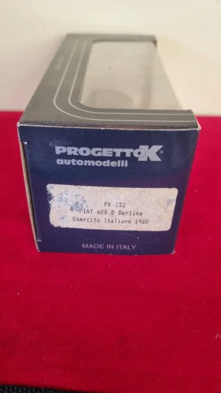 Progetto K modellino auto Fiat 600 D Esercito