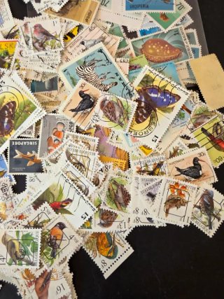 Lote de sellos de animales y naturaleza. 500 aprox