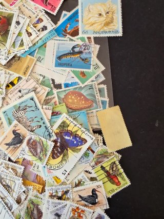 Lote de sellos de animales y naturaleza. 500 aprox