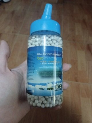 Balines Airsoft Biodegradables Arctic White 6mm
