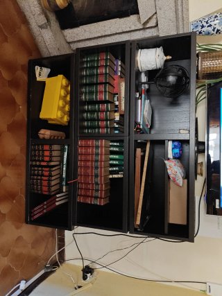 Estantería modular IKEA negra