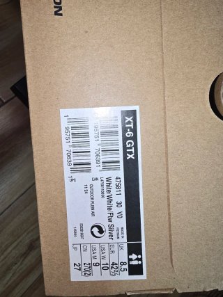 Zapatillas Salomon XT-6 GORE-TEX Plata/Blanco