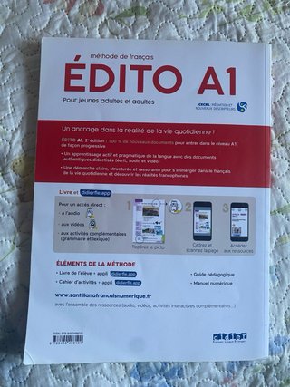 Livre d'Éléve Édito (A1) 2 Edición