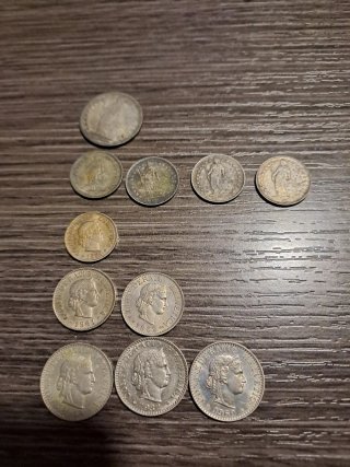Monedas antiguas - Francos Suizos