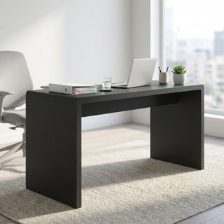 Scrivania da Ufficio Moderna Nera 120x60x43cm