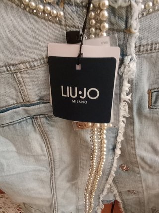 Chaqueta Vaquera Liu Jo Mujer Talla S Perlas
