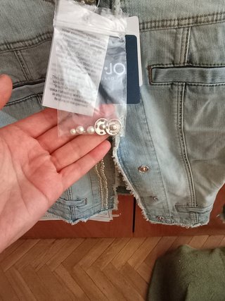 Chaqueta Vaquera Liu Jo Mujer Talla S Perlas