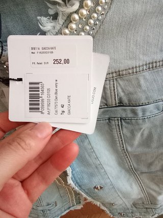 Chaqueta Vaquera Liu Jo Mujer Talla S Perlas