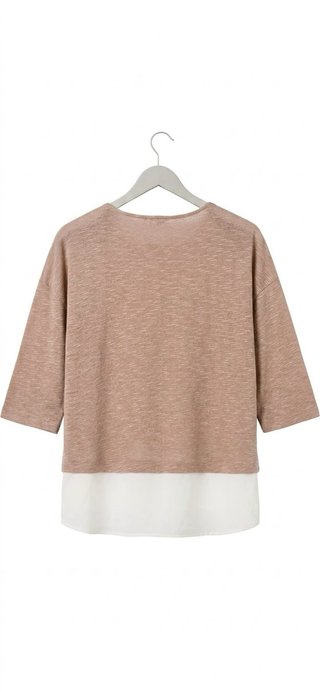 Camiseta rosa pastel