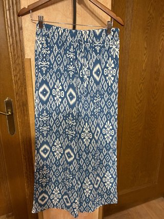 Pantalón fluido estampado M