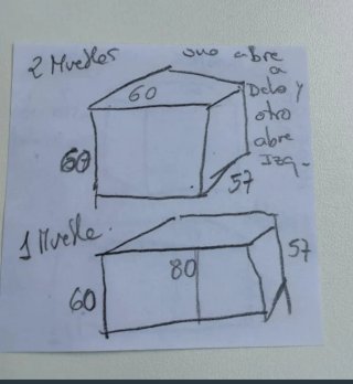 Mueble de almacenaje blanco Ikea conjunto de 3