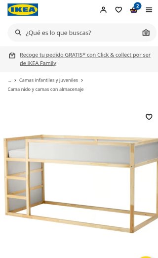 Cama Ikea Kura Reversible