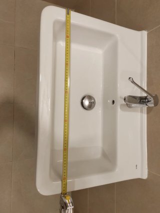 Lavabo Roca blanco con grifo