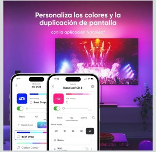 Nanoleaf 4D V2 Tira LED TV 65 RGB