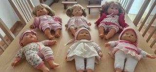 Lote de 6 muñecas infantiles
