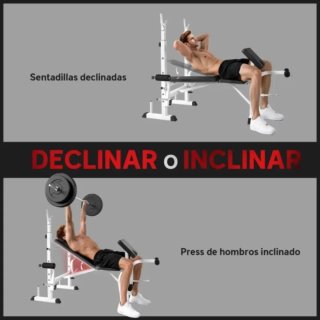Banco de pesas multifuncional