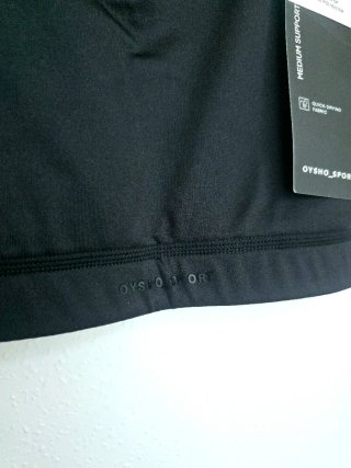 Sujetador deportivo Oysho Talla S Negro