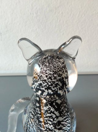 Gato Cristal Soplado Estilo Murano