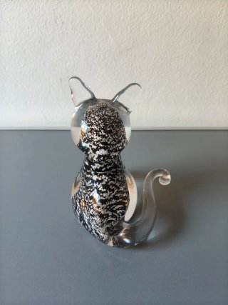 Gato Cristal Soplado Estilo Murano