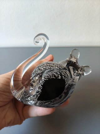 Gato Cristal Soplado Estilo Murano