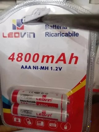 24 Baterías AAA Recargables LEDVIN 4800mAh