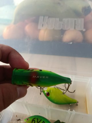 Lote de señuelos con caja rapala