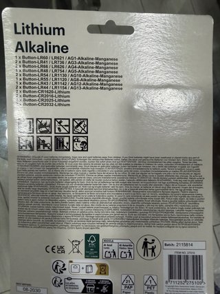 Pilas Grundig Litio Alcalinas 20uds